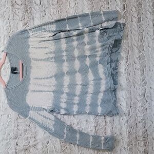 Left of Center Anthropologie •gray Green Long Sleeve Tunic XS (Fits Like a Med)